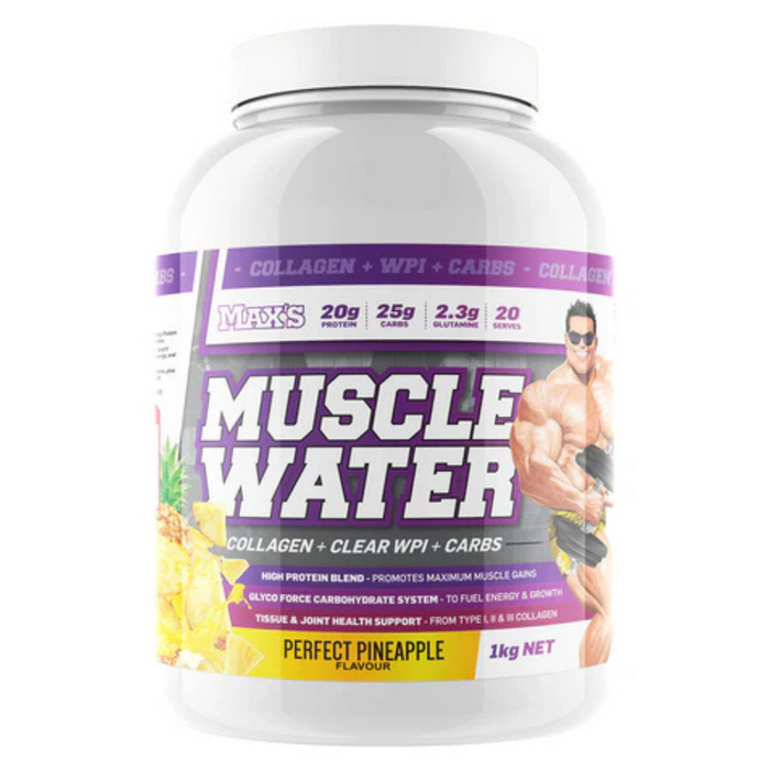 Max’s Muscle Water Protein, Collagen & Carbs