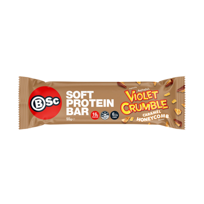 BodyScience BSc Violet Crumble Soft Protein Bar