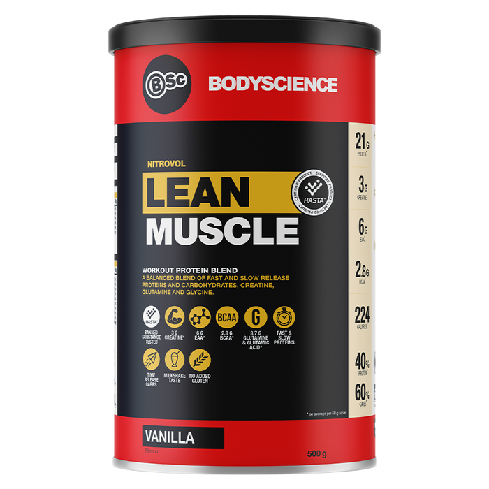 BSc Bodyscience Nitrovol Lean Muscle Recovery Protein 500g