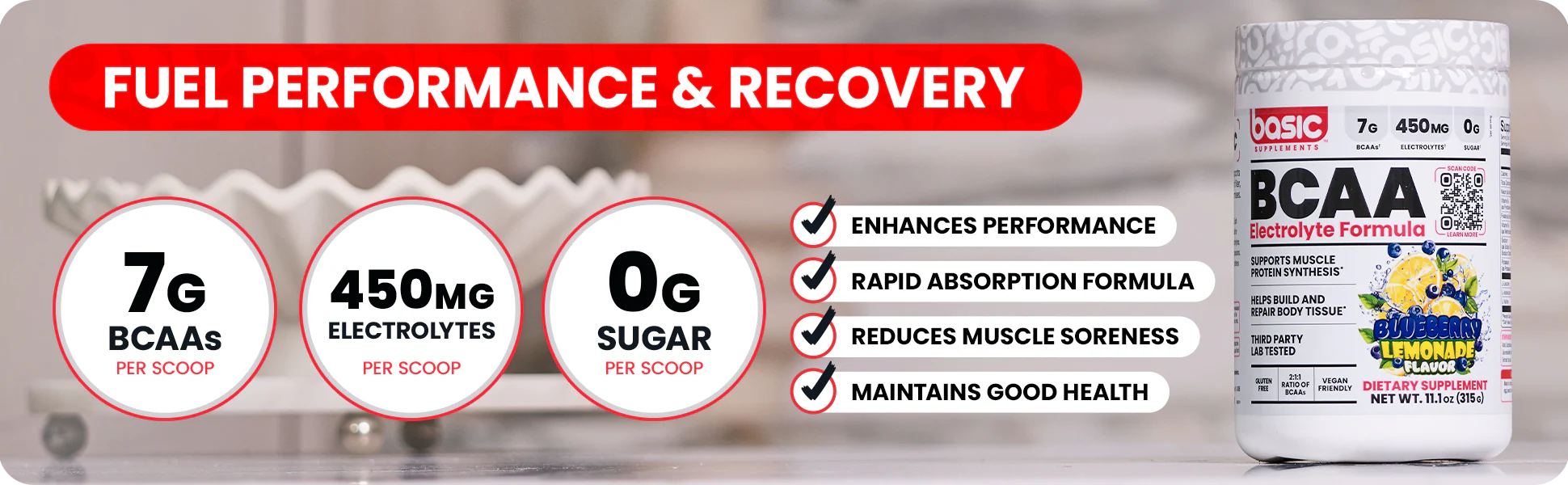 Basic Supplements BCAA 30 serves