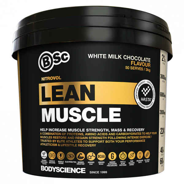 BSc Bodyscience Nitrovol Lean Muscle Recovery Protein White Milk Chocolate / 3kg