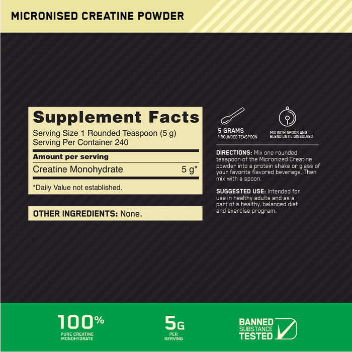 Optimum Nutrition Micronized Creatine Powder