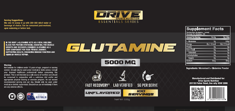 Drive Sports Nutrition Glutamine