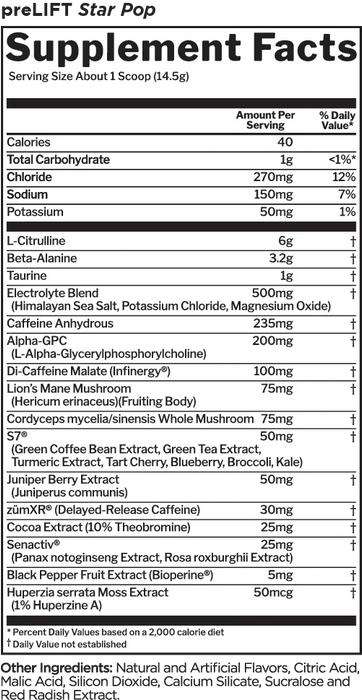 RULE ONE Pre LIFT Pre-Workout 30 Serves