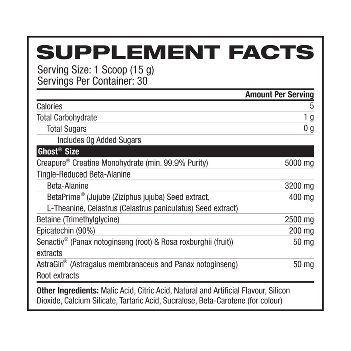 Ghost Size Creatine