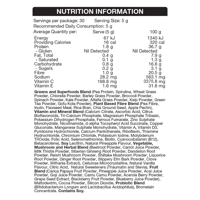 BodyScience BSc Clean Greens Superfoods