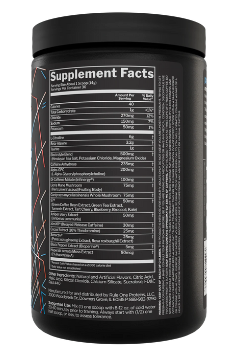 RULE ONE Pre LIFT Pre-Workout 30 Serves