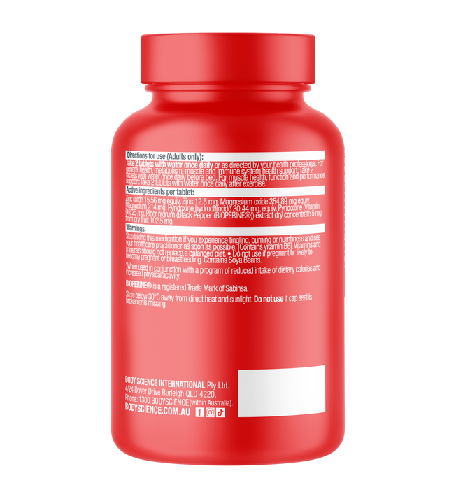 BSc Bodyscience Zinc Magnesium Vitamin B6 60 Tablets