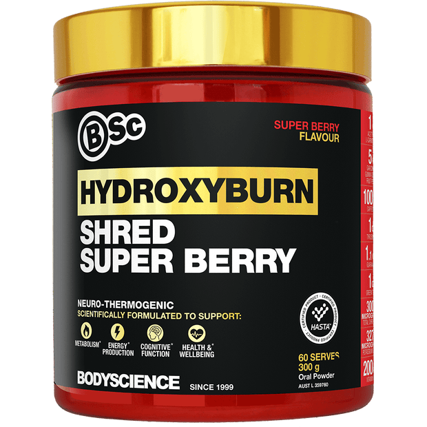 BSc Bodyscience HydroxyBurn Shred Hasta Certified 300g